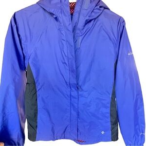 Columbia like new‎ windbreaker unisex hood zip down waterproof packable jacket